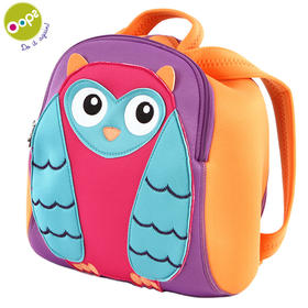 瑞士Oops 宝宝时尚超轻背包 卡通可爱 幼儿园大中小班男女童双肩书包 轻便旅游休闲 猫头鹰