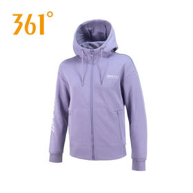 361度综训女装运动上衣新品2022春季女士连帽开襟卫衣562214007A