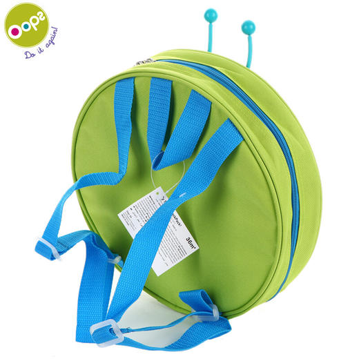 瑞士Oops 会发光的宝宝背包 卡通可爱 幼儿园大中小班男女童双肩书包 轻便旅游休闲 绿色 商品图1