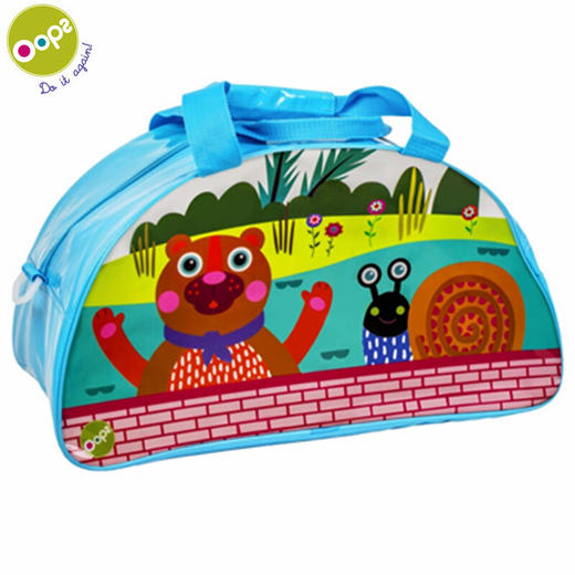 瑞士Oops 防水运动包 健身旅游手提包 户外宝宝妈咪包 时尚礼物 儿童包 浅蓝色 商品图2