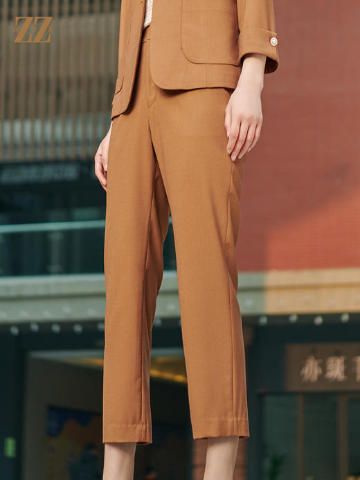 佐尔美春季新款通勤气质西装裤休闲显瘦长裤女E21KC15 商品图3