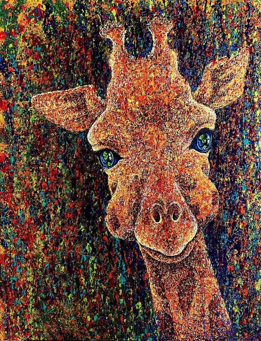 郭佳杰《长颈鹿》版画 商品图3