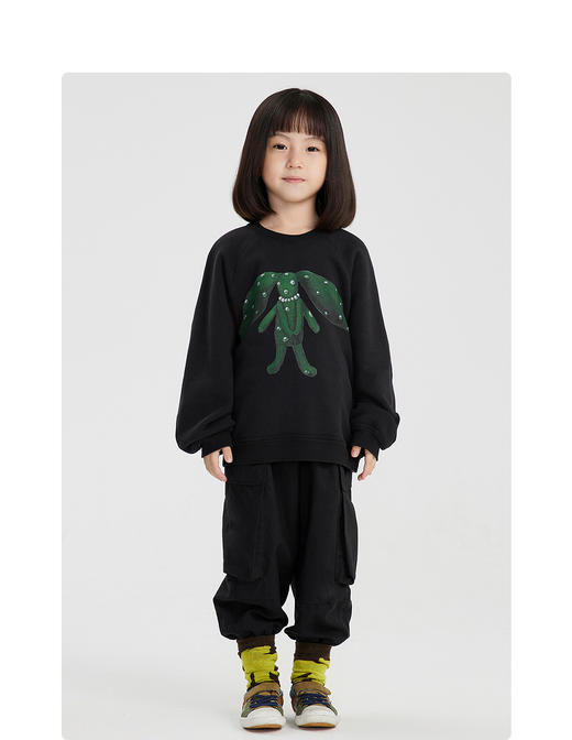 江南布衣婴童  22年春装新品无帽套头卫衣   1M1400290 商品图4