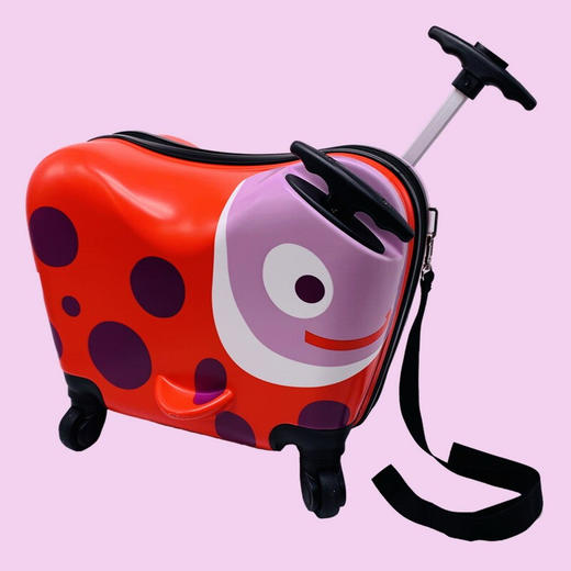 瑞士Oops 骑行拉杆箱儿童旅行箱宝宝行李箱 小号红瓢虫 商品图2