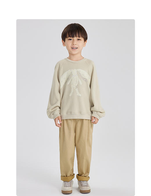 江南布衣婴童  22年春装新品无帽套头卫衣   1M1400290 商品图8