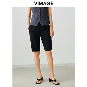 VIMAGE/纬漫纪夏季新款时尚修身百搭高腰短裤女V1705318