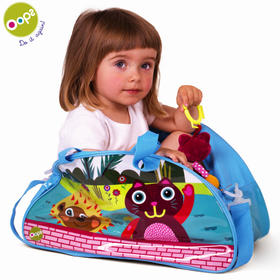 瑞士Oops 防水运动包 健身旅游手提包 户外宝宝妈咪包 时尚礼物 儿童包 浅蓝色