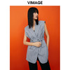 VIMAGE/纬漫纪春季新款外套束腰修身无袖风衣女中长款V1704305 商品缩略图2
