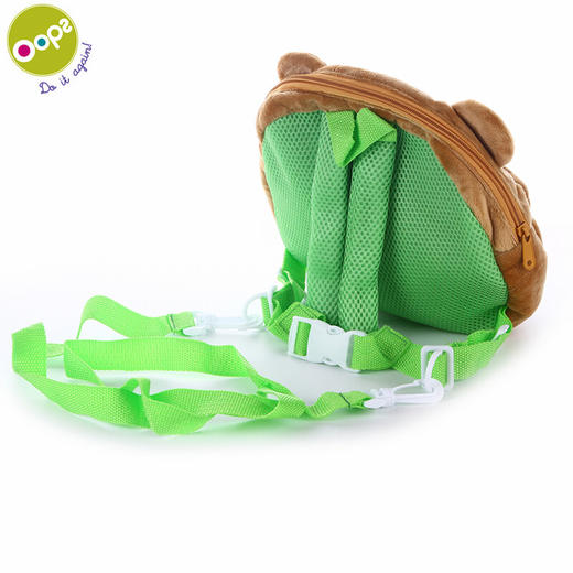 瑞士Oops儿童防走失背包 可爱卡通 婴幼儿园宝宝双肩小书包带牵引绳 1岁2-3-4-5岁 大熊 商品图1