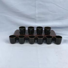 日本花岛西山造御汤吞 10枚装 原盒保留 实物见视频