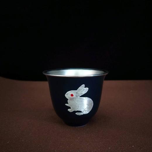华艺银坊 银瓷贴银系列主人杯 瓷包银内胆 商品图2