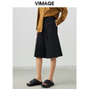 VIMAGE/纬漫纪夏季新款通勤百搭阔腿裤纯色简约A版短裤女裤V1705317 商品缩略图2