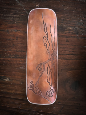 华艺银坊 茶则系列 纯银999包紫铜 纯手工錾刻包镶