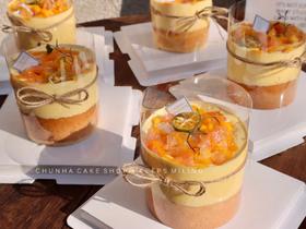 #治愈心情# 爆浆杨枝甘露蛋糕