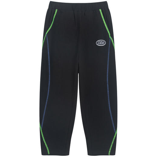  漫画家潮牌童装儿童裤子春夏新品双色绷缝线薄款针织九分萝卜裤 商品图4