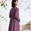 佐尔美2022 春夏新款 紫色卡其色长风衣大衣外套女E11FC19 商品缩略图4