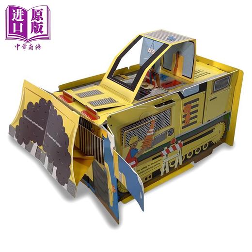 【中商原版】Whats Up Construction Truck 魔法变形书 工程车大变身 英文原版进口图书 儿童绘本 3D纸板书 益智游戏玩具书 商品图3