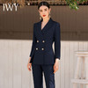 IWY/藏青色深蓝色都市职场套装时尚白领西服西装套装CP1339-ZL 商品缩略图0