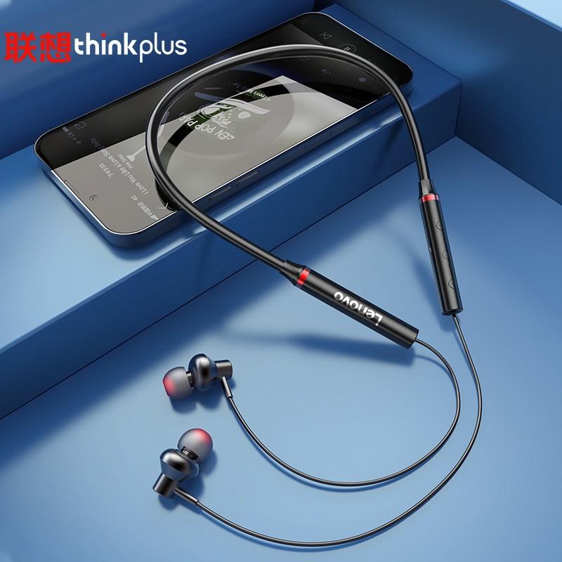 联想(Lenovo) thinkplus 蓝牙无线运动挂颈式耳机入耳式挂脖音乐跑步 