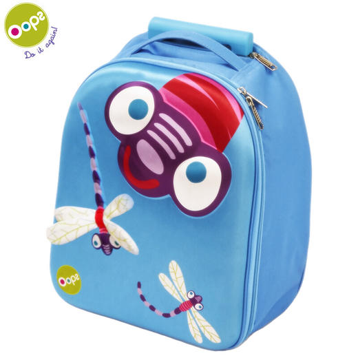 瑞士Oops 拉杆书包 儿童上学旅游 拉杆软箱 浅蓝色 商品图1