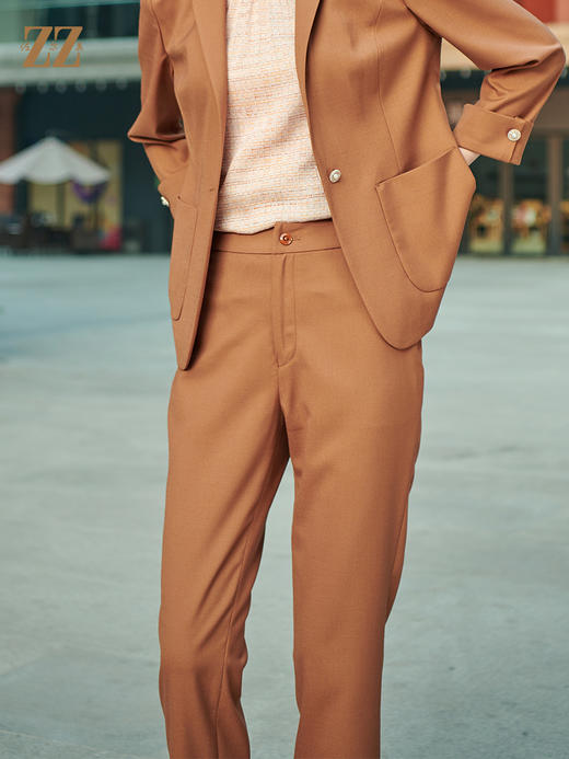 佐尔美春季新款通勤气质西装裤休闲显瘦长裤女E21KC15 商品图4