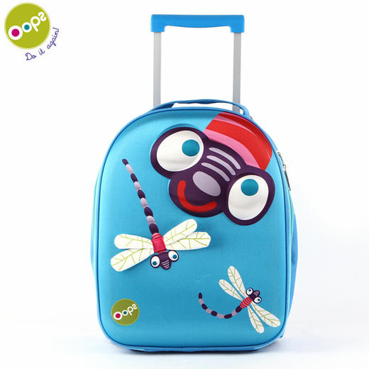 瑞士Oops 拉杆书包 儿童上学旅游 拉杆软箱 浅蓝色 商品图0