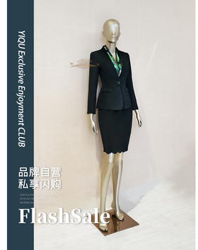 【断码】M/XL/2X/3XL码•YIQU |“单行线”西装上衣（简黑）