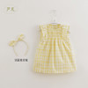 【马克珍妮 芦芙系列】夏装新款 女童格子花边连衣裙220672 商品缩略图0