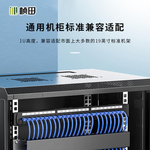 24口六类锌合金屏蔽配线架带托架带模块31624P 商品图4