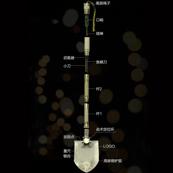 神獒单兵工兵铲户外多功能折叠工兵铲子 商品图2