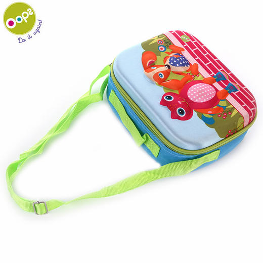 瑞士Oops 儿童时尚单肩斜挎包 潮宝宝男女童幼儿园小书包 小公主小王子休闲包 猫咪 商品图3