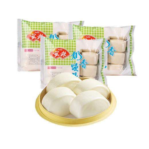【2.25视频号】240克安井牛奶馒头*3 商品图0
