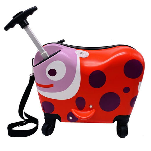 瑞士Oops 骑行拉杆箱儿童旅行箱宝宝行李箱 小号红瓢虫 商品图4