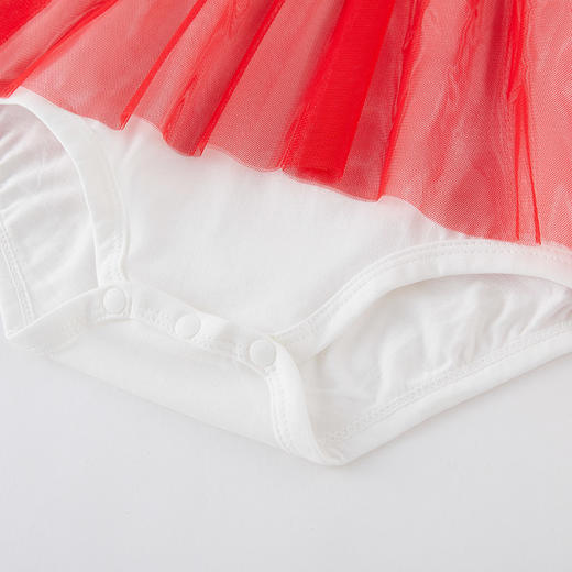 英氏女宝22款唐装汉服国风新年装婴幼儿连体三角蛤衣YZJNJ32003A 商品图4