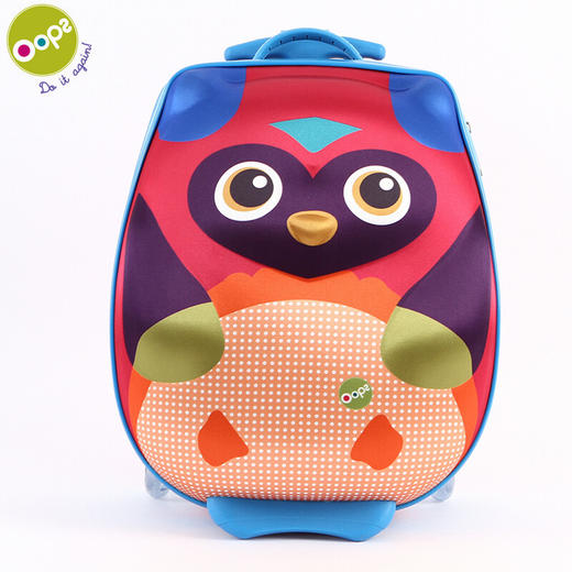 瑞士Oops 宝宝旅行箱儿童拉杆箱 立体卡通可爱时尚轻巧 男女童登机箱 猫头鹰 商品图4