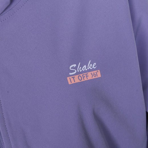 361度单风衣女士2022春季新款综训跑步连帽开襟运动服风衣562114611 商品图2