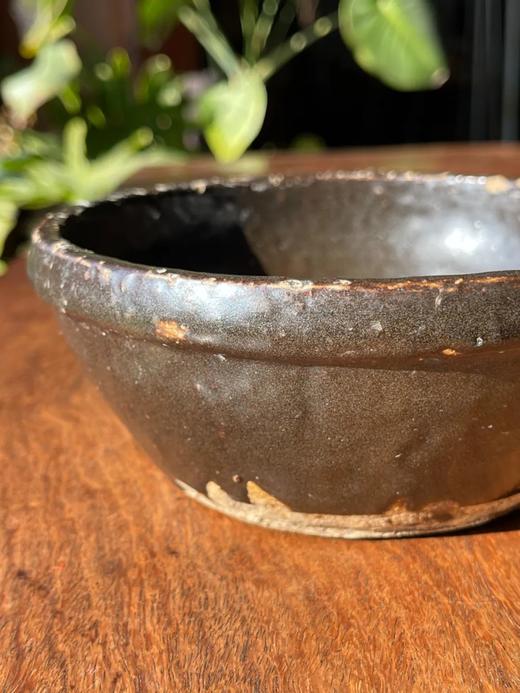 褐黑釉平底钵式香炉，顺丰包邮 商品图9