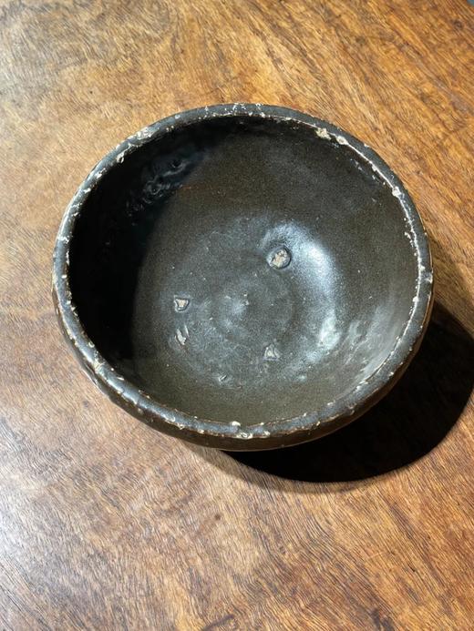 褐黑釉平底钵式香炉，顺丰包邮 商品图6
