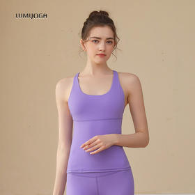 LUM29721露檬新款瑜伽运动背心（含胸垫）