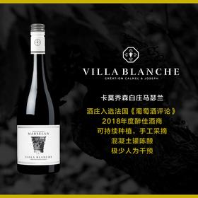 南法新星   卡莫乔森白庄系列马瑟兰干红葡萄酒 2021  Calmel & Joseph Villa Blanche Marselan