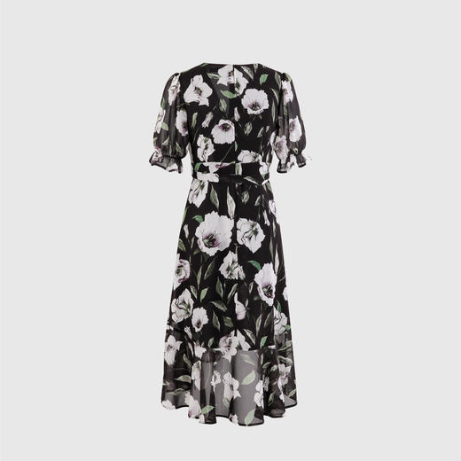 不对称开衩摆连衣裙 商品图3