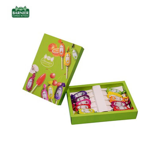 法国巴尼耶Barnier 5支棒棒糖综合果味宝宝零食进口糖果无D糖 苹果味 15g*10支 商品图4