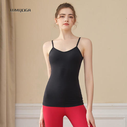 LUM29725露檬新款瑜伽运动背心（含胸垫） 商品图0