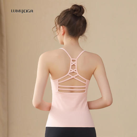 LUM29722露檬新款瑜伽运动背心（含胸垫） 商品图3