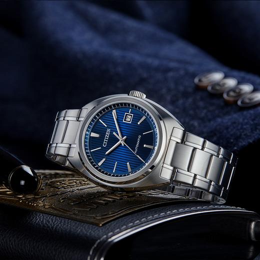 西铁城防水经典简约商务机械手表男NJ0100-71L 商品图7