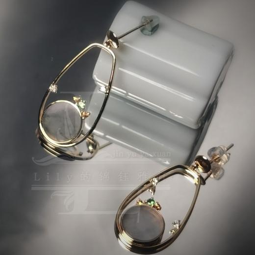 【轻舞】设计款翡翠耳坠 商品图8