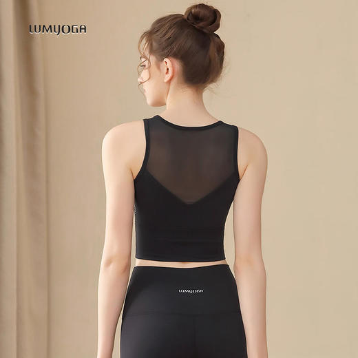 LUM19180露檬新款瑜伽背心运动BRA（含胸垫） 商品图1
