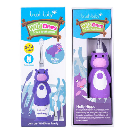 brush-baby百刷宝贝儿童电动牙刷充电式软毛小头声波震动智能防水0-10岁 商品图8