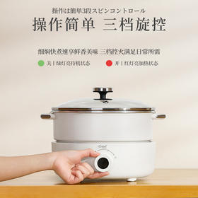 分体式电火锅锅家用多功能电炒锅电热锅电煮一体机