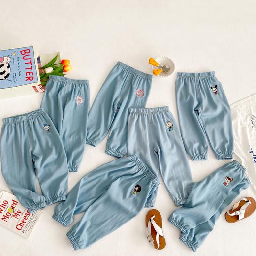 黛唯梵2022新款儿童防蚊裤灯笼裤凉爽舒适夏天男女童薄款宽松休闲裤 商品图1